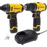 kit parafusadeira furadeira e parafusadeira de impacto stanley schi10d2fk maleta 2 baterias 1 carregador 32