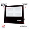 kit 4 refletor led slim 200w 6500k branco frio ip65 a prova d agua preto avant 1